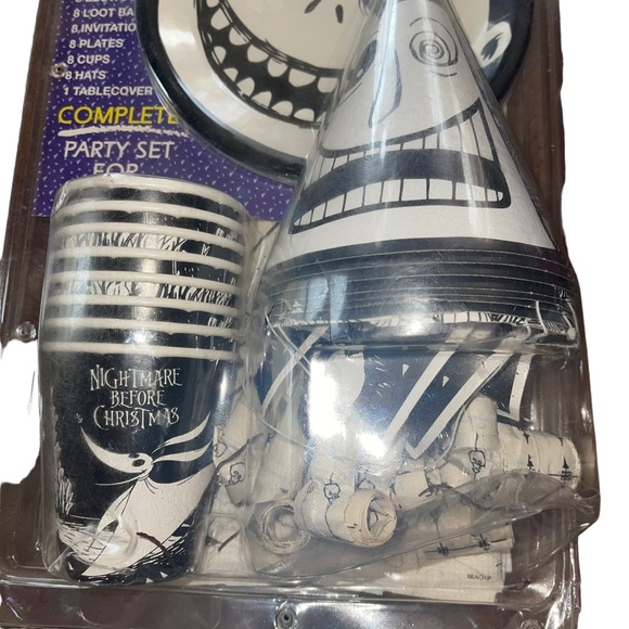 Vintage NIGHTMARE BEFORE CHRISTMAS PARTY PAC SET VINTAGE SEALED  65 Pieces. - Picture 4 of 6